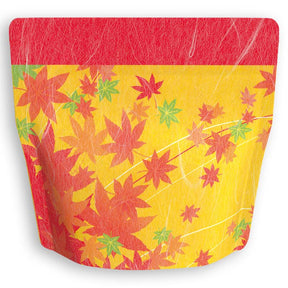 Yoshimura Pack 1373 Resealable Washi Paper Bag Red Leaves もみじ - natsumiya.live