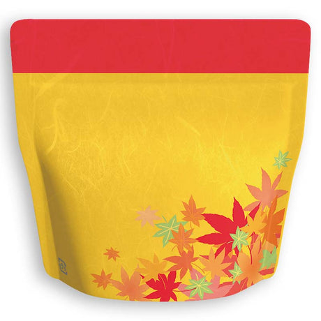Yoshimura Pack 1373 Resealable Washi Paper Bag Red Leaves もみじ - natsumiya.live