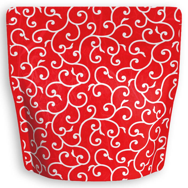 Yoshimura Pack 1383 Resealable Washi Paper Bag Arabesque Pattern唐草 - natsumiya.live