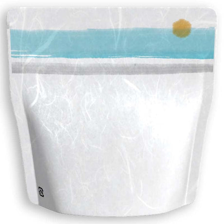 Yoshimura Pack 1405 Resealable Washi Paper Bag Calligraphy Sea 筆もよう海 - natsumiya.live