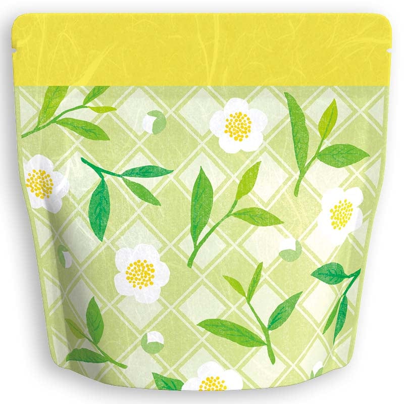 Yoshimura Pack 1451 Resealable Washi Paper Bag Tea Leaves 茶の葉 - natsumiya.live
